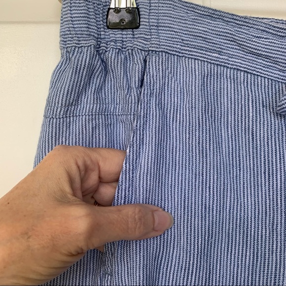 •Orvis• Shoreline Linen Blue/White Stripe Pants-Sm - Picture 4 of 9